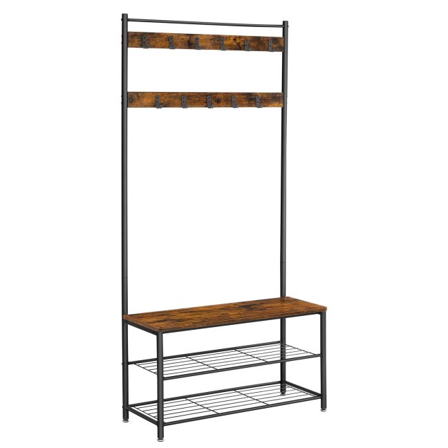 Esikunagi metallist 175 cm pruun