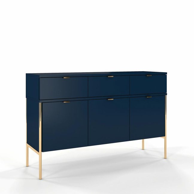 Kummut Polka tumesinine kuldne