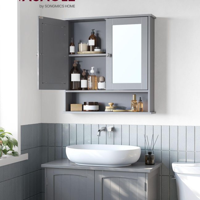 Vannitoakapp seinale 57x59 cm hall