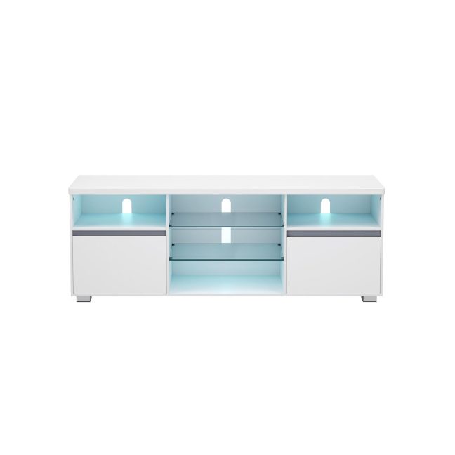 TV alus valge LED valgustus