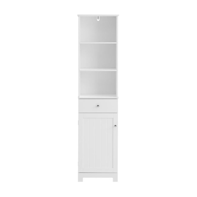 Kõrge vannitoakapp 161cm valge