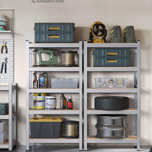 Metallist laoriiulid 30 x 75 x 150 cm hall