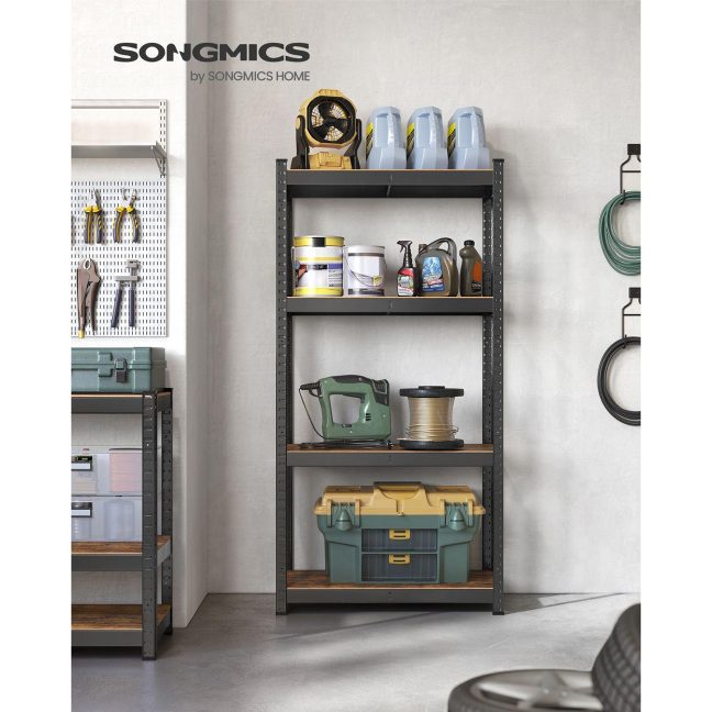 Metallist laoriiul 40 x 80 x 160 cm pruun must