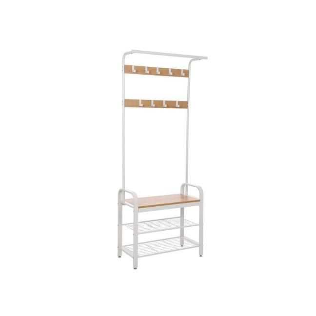 Metallist esikunagi 72 x 34 x 183 cm valge