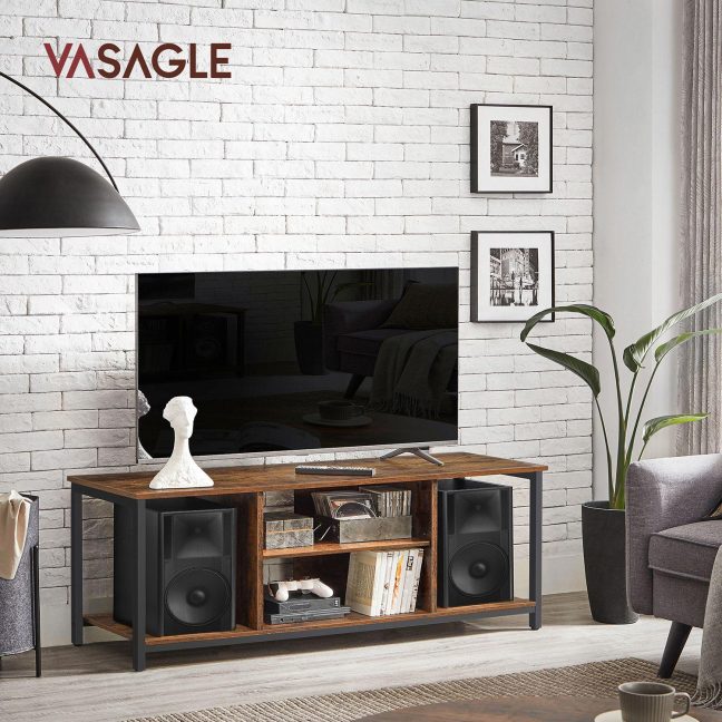 TV alus retro 40 x 120 x 50 cm tumepruun