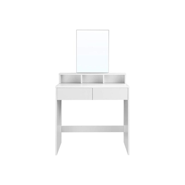 Meigilaud peegliga 80 x 40 x 140 cm valge