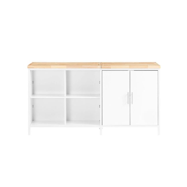 Pikk köögisaar 170x60x89 cm valge