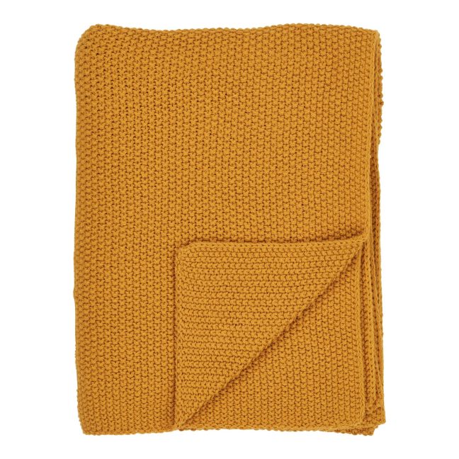 Puuvillane pleed 130 x 170 cm oranž