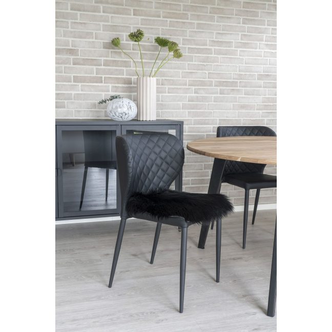 Kunst lambanahk 40 x 40 cm must