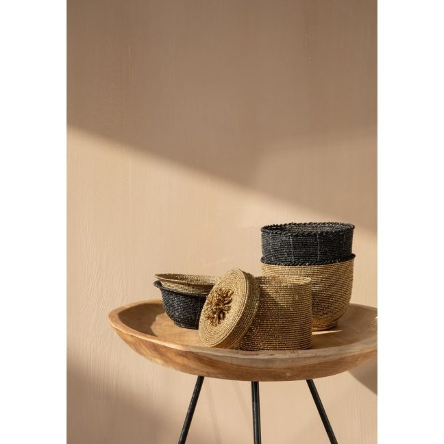 Madal korv 7 x 13 cm must