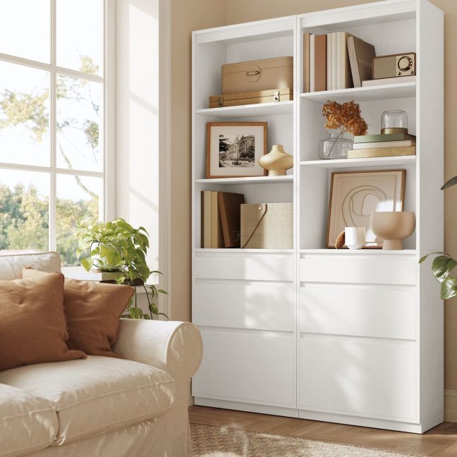 Elutoa kapp 30x57x180cm lumi valge