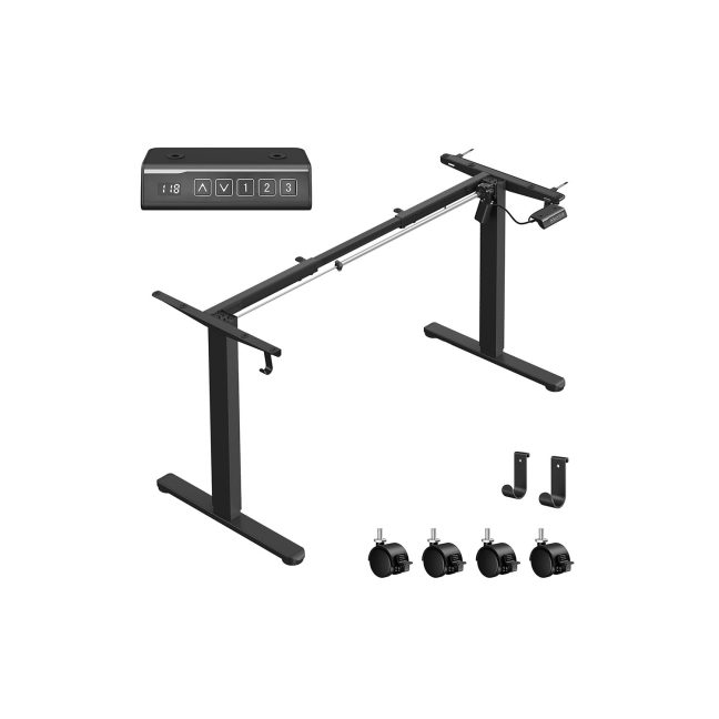 Elektriliselt reguleeritavad lauajalad 59x150x118 must