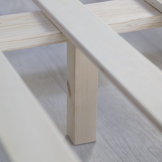 Kaheinimese voodi 180x200 cm valge