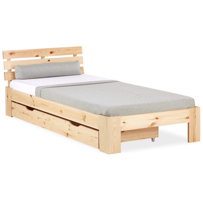 Sahtliga voodi 90x200 cm Looduslik