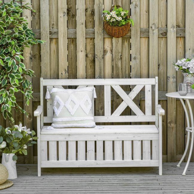 Aiapink panipaigaga 115x61 cm Valge