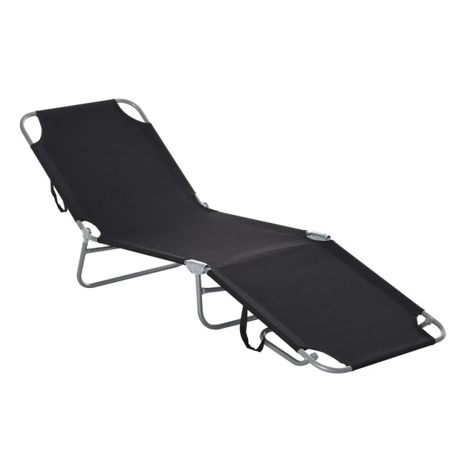 Lamamistool terrassile 187x55 cm Must