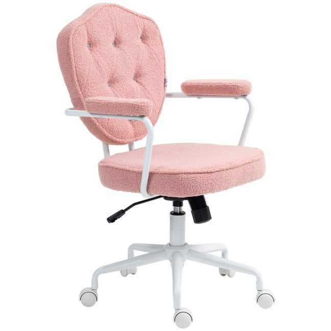 Kontoritool roosa 63x61.5x93-101 cm