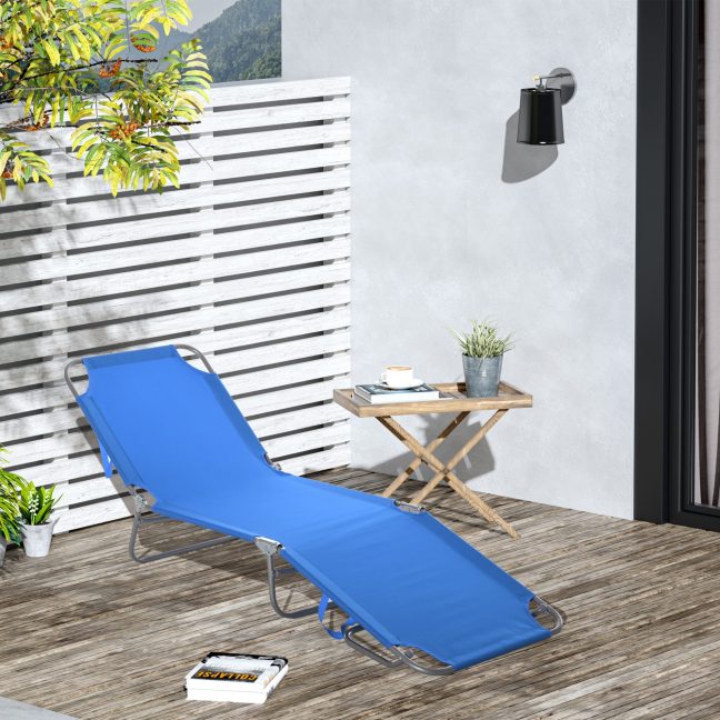 Lamamistool õue 187x55 cm Sinine