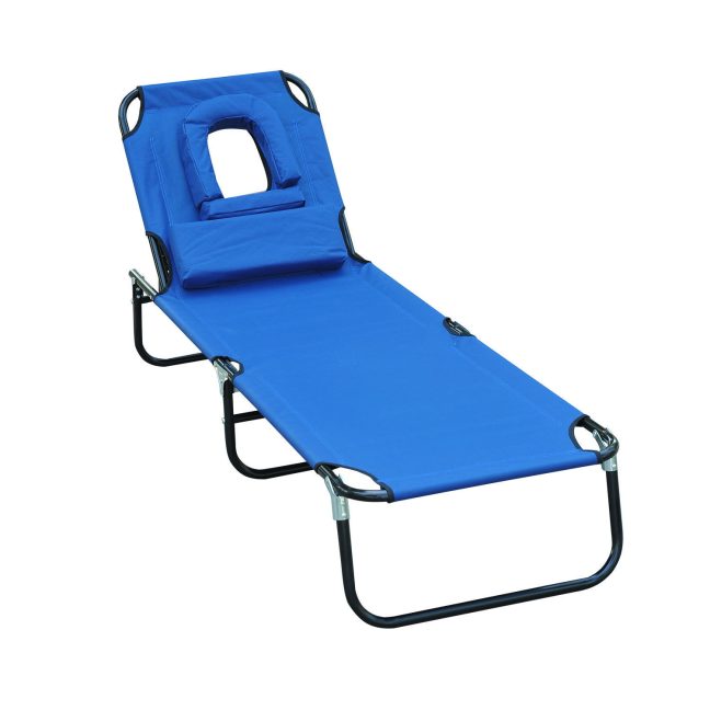 Lamamistool õue 190x56 cm Sinine