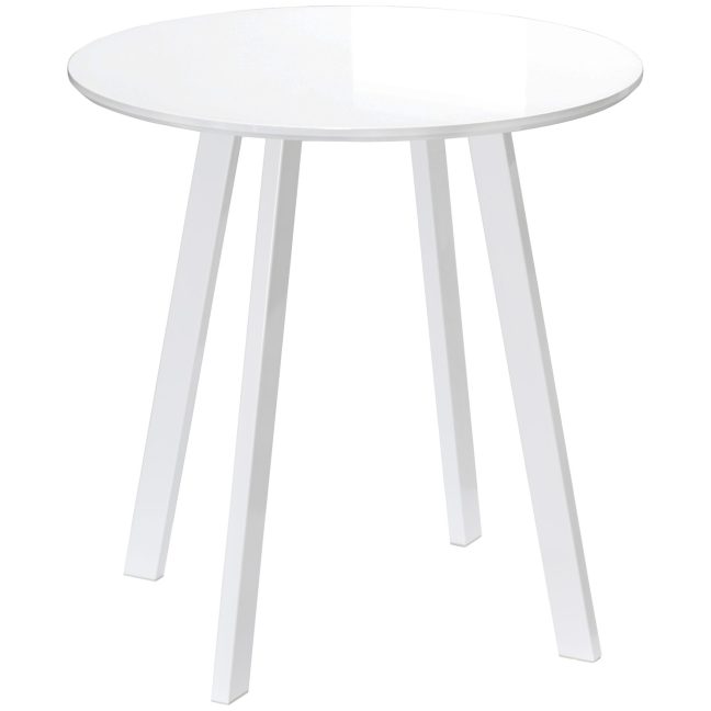 Väike söögilaud 72x75 cm Valge