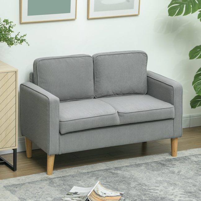 Kahekohaline diivan 117x63 cm Helehall