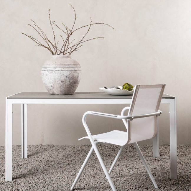 Alumiiniumist aialaud Break 150x90 valge