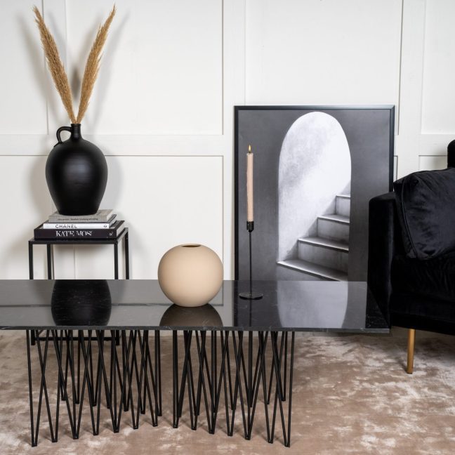 Diivanilaud must Kivi 140x60 cm