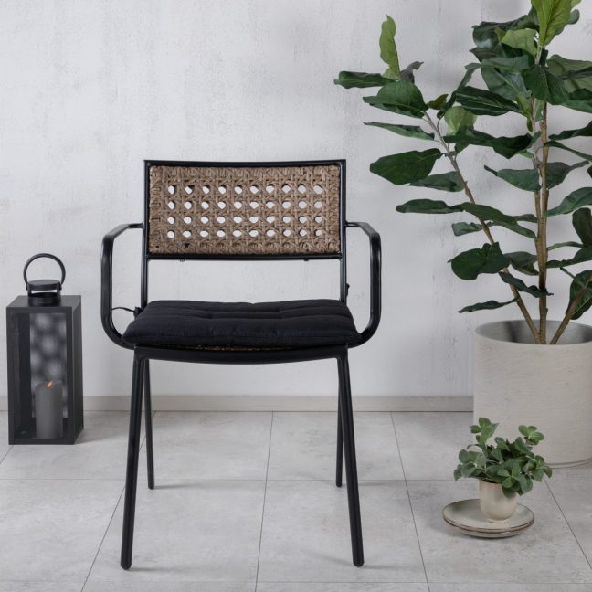 Söögitoolid 4tk Paola 59x56x80 cm Must