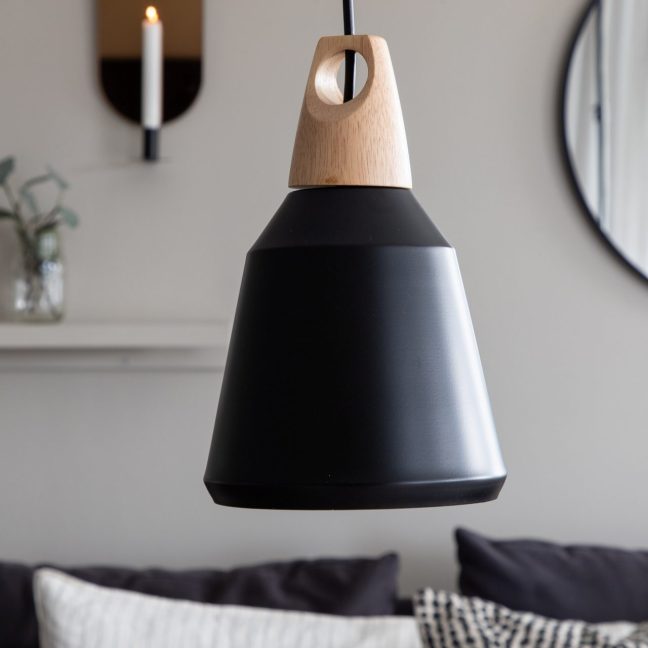 Rippvalgusti Nao 16x25cm Must