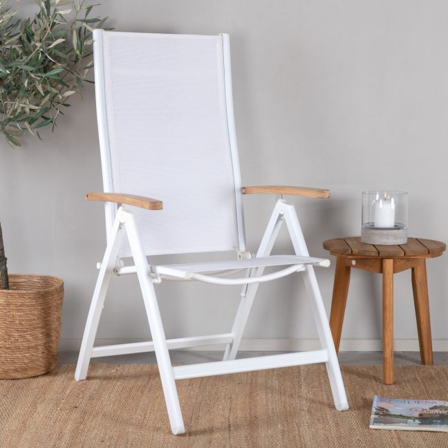 Valge aiatoolid Panama 75x60x110