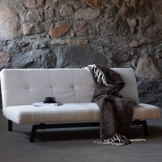 Lahtikäiv diivanvoodi 180x55 cm Valge