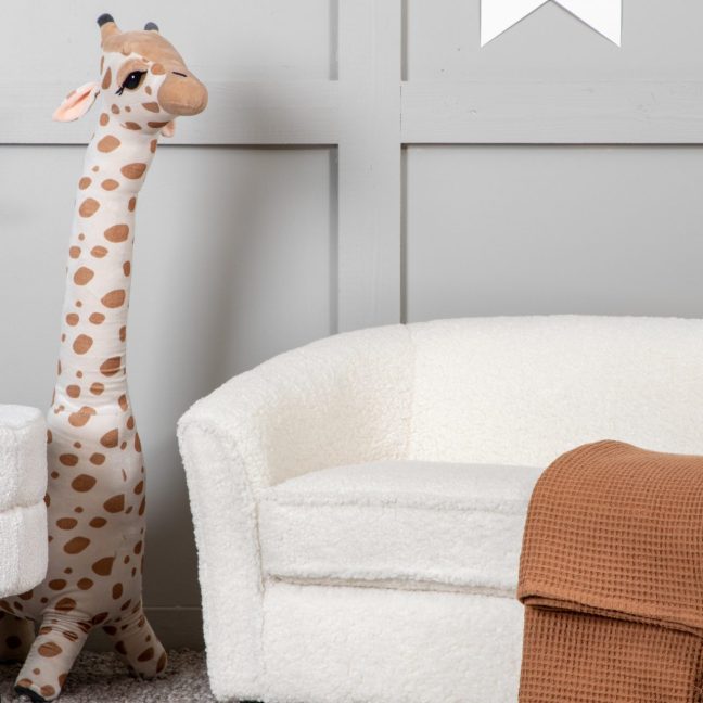 Laste diivan Måna 72x44 cm Valge