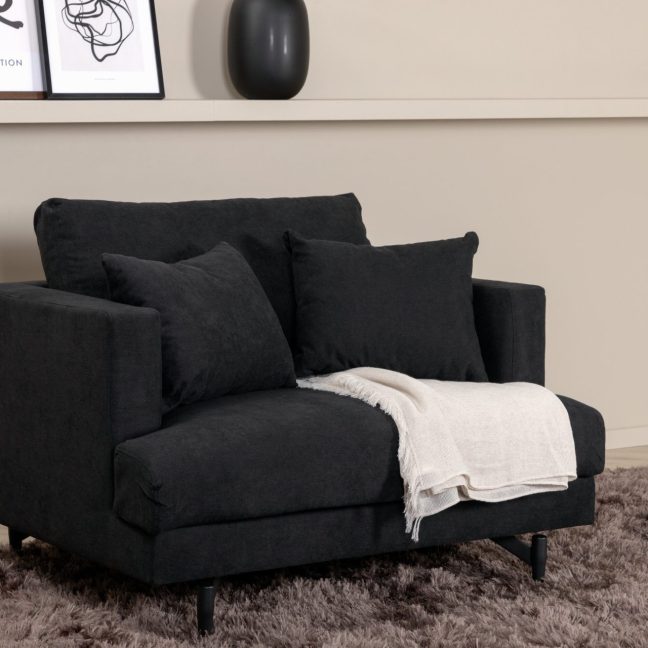 Tugitool Sofia 92x82x104 cm Must