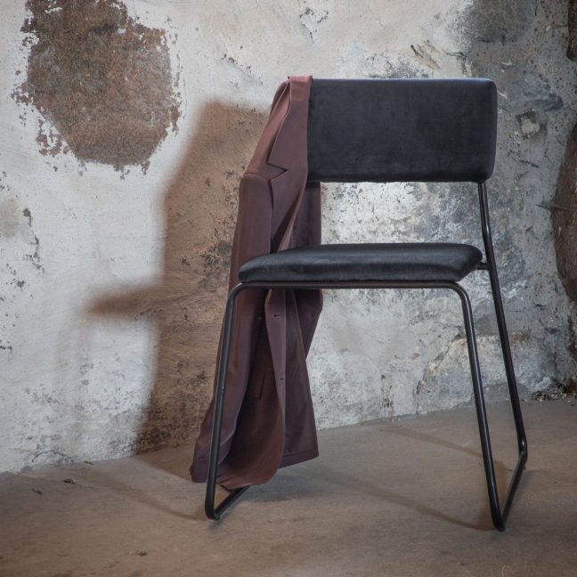 Söögitoolid Kenth 2tk 52x76x40 cm Must