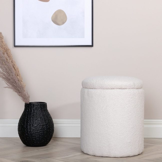 Hoiukastiga tumba Limpen 40x32 Valge