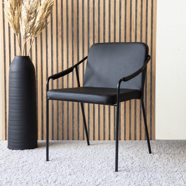 Köögitoolid 2 tk Tvist 59x77x53 Must