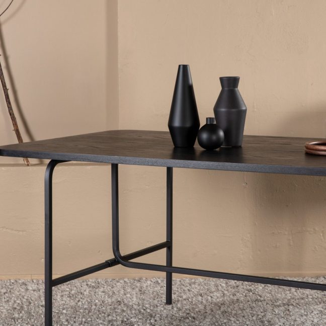 Must söögilaud Uno 200x90 cm