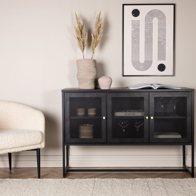 Kummut must Malla 40x80x120 cm