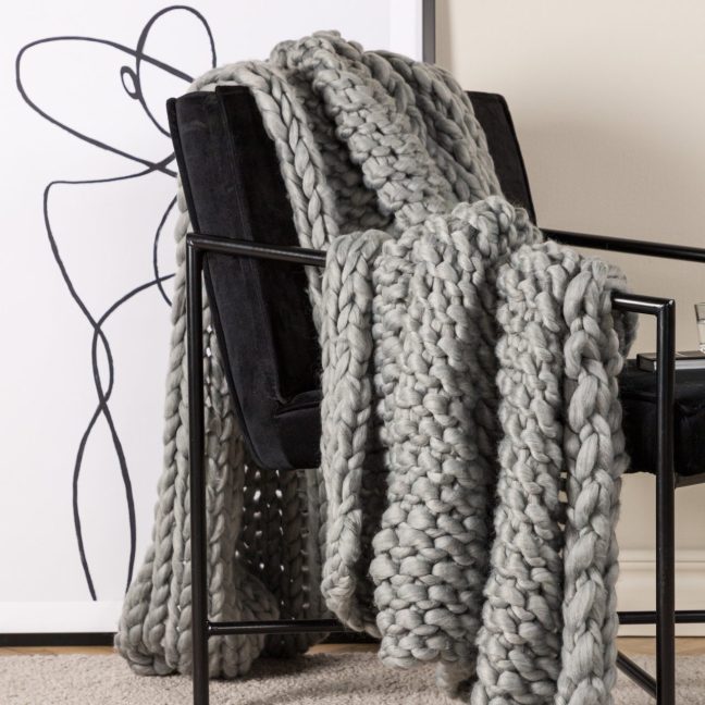 Suur pleed Kate 130x170 cm Helehall