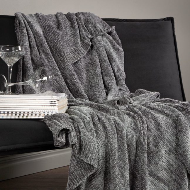 Suur pleed Ally 130x170 cm Tume Hall