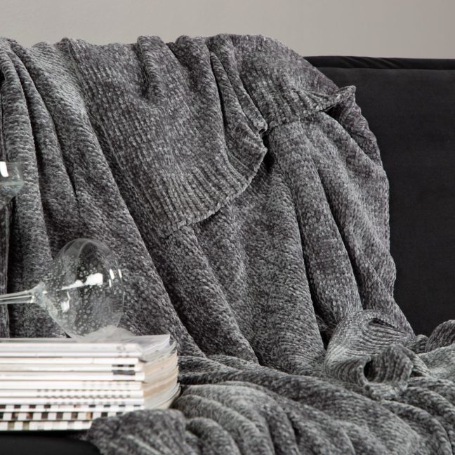 Suur pleed Ally 130x170 cm Tume Hall