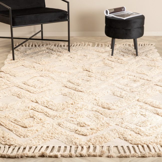 Puuvillane Vaip Hilma 230x160 cm Beež