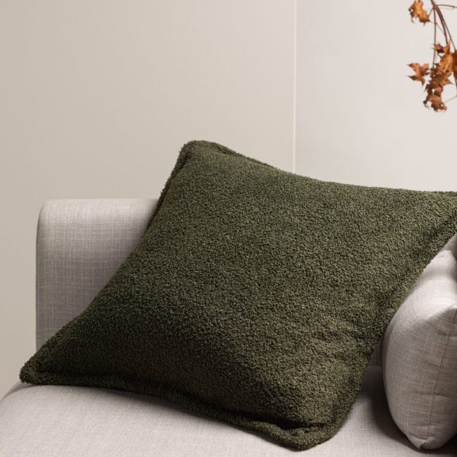 Padjapüür Tuva Teddy 60x60 Tume roheline
