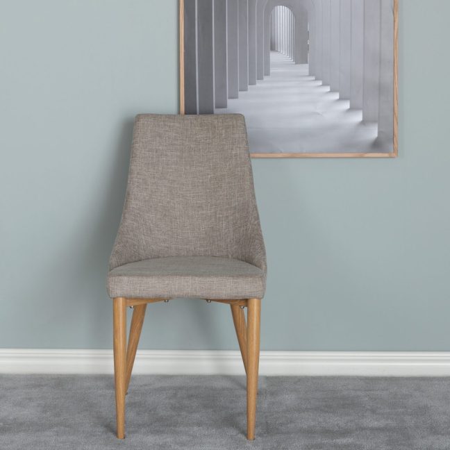 Söögitoolid Leone 2 tk 63 x 47 x 91 cm Helehall