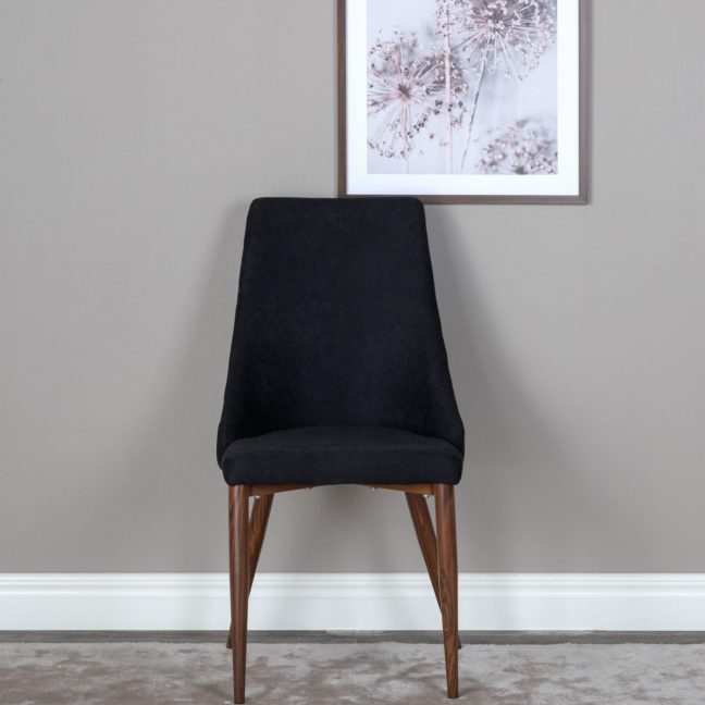 Söögitoolid Leone 2tk 50x47x91 cm Must