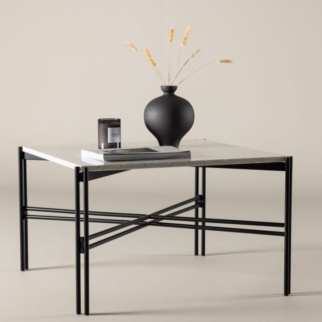 Kohvilaud valge Razzia 75x75x48 cm