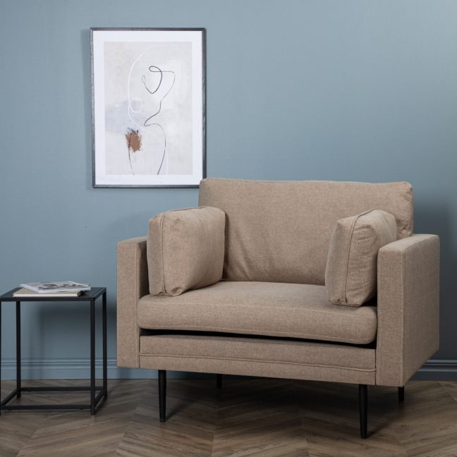 Pehme tugitool Boom 86x84x110 cm Pruun