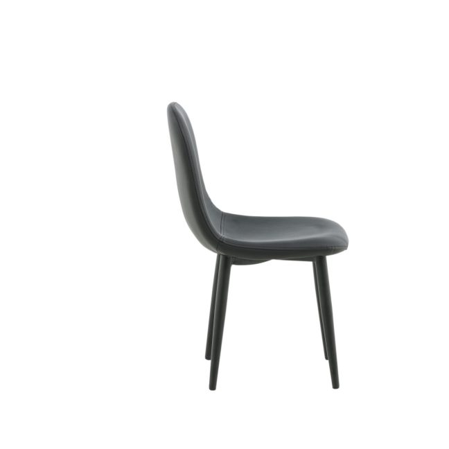 Laste söögitool Polar 2tk 33x58x60 cm Must