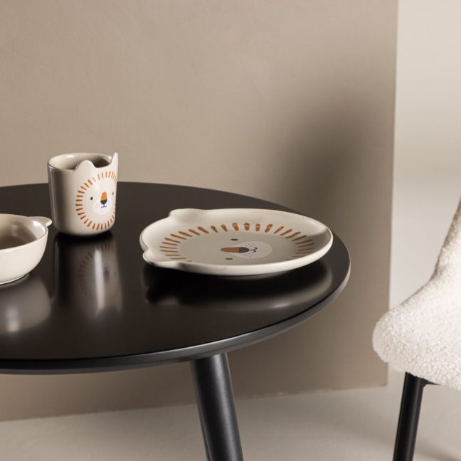 Must söögilaud Plaza Kids ø60 cm
