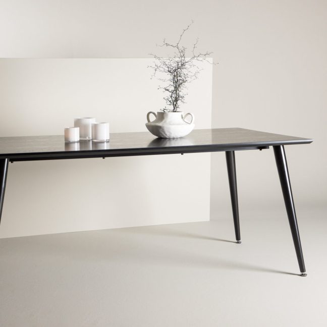 Must söögilaud Dipp 180x90 cm